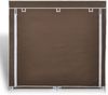vidaXL Stoff Schuhschrank mit Abdeckung 115 x 28 x 110 cm Braun 240494 Bild 4