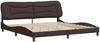 vidaXL Bettgestell ohne Matratze "Hvar" Dunkelbraun 200x200 cm Stoff 3207796 Bild 3