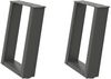 vidaXL Couchtischbeine U-Form 2 Stk. Anthrazit 38x(42-43) cm Stahl 4012762 Bild 2