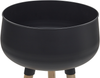 Blumentopf mit Beinen AGROS Metall 30 cm Schwarz Bild 4