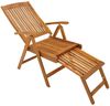 DEGAMO Gartenstuhl MARACANA, mit Relaxfunktion: klappbar + verstellbar, Fussteil ausziehbar, Akazie Bild 3