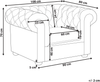 Sessel Leder creme CHESTERFIELD Bild 2