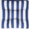 vidaXL Palettenkissen Blau Weiß Gestreift 50x50x12 cm Stoff 360440 Bild 2