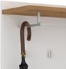 Garderoben-Set 6-teilig mit Garderobenschrank in weiß mit Eiche HUESCA-129 Bild 2