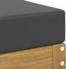 vidaXL Outdoor Hocker Bank Weiß 115 x 43 x 45 cm Massivholz Akazie 901676 Bild 5