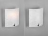 Flache LED Wandleuchte mit Glas Lampenschirm Weiß, Höhe 22cm Bild 5