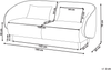 Beliani 'UMEA' Sofa, Stoff hellbeige, 190 x 85 x 78 cm Bild 3