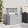 vidaXL Outdoor-Kissenbox Grau 77,5x44,5x53 cm Polypropylen 366603 Bild 3