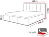 Polsterbett Hatman mit Lattenrost aus Metall, Farbe: Lars 90 Bild 3