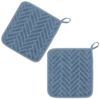 Kracht Topflappen Bricks, (Set, 2-tlg, 2-teilig), 2er Set Topflappen, Baumwoll Frottier, ca. 22x22 cm Bild 2