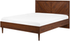 Bett dunkler Holzfarbton 140x200 cm mit LED-Beleuchtung bunt MIALET Bild 4