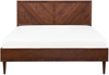 Bett dunkler Holzfarbton 140x200 cm mit LED-Beleuchtung bunt MIALET Bild 5