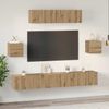 vidaXL TV-Schrankset Wandmontiert 7 pcs Artisan-Eiche Holzwerkstoff 3393410 Bild 4