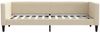 vidaXL Tagesbett mit Matratze Creme 80x200 cm Stoff 3196559 Bild 4