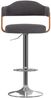 vidaXL 2 Stk. Barhocker Bugholz und Stoff Dunkelgrau 327338 Bild 3