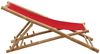 vidaXL Liegestuhl Bambus und Canvas Rot 313020 Bild 5