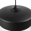 'Murray' Hängeleuchte Schwarz Metall und Glas mit Schirm in Trommelform Glühbirnen-Optik für Wohnzimmer Esszimmer Industrie Look Bild 4