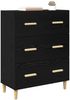 vidaXL Sideboard Schwarz Eichen-Optik 69,5 x 34 x 90 cm Holzwerkstoff 880636 Bild 3