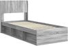 vidaXL Bettgestell mit Stauraum und Kopfteil Grau Sonoma 100 x 200 cm 3414248 Bild 4