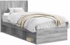 vidaXL Bettgestell mit Stauraum und Kopfteil Grau Sonoma 100 x 200 cm 3414248 Bild 2