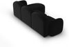 Micadoni Ecksofa Blair 4-Sitzer Links Samtstoff Schwarz Bild 3