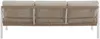 Vente-unique - LUREYA Gartensitzgruppe Metall BeigeWeiß - B 81 cm x H 69 cm x L 204 cm Bild 5