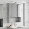 vidaXL Badezimmerspiegelschrank mit Regal Beton Grau 50 x 14,5 x 70 cm 889210 Bild 4