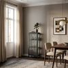 Vitrinenschrank Vinterhavn 100x40x40 cm Stahl Schwarz [en. casa] Bild 3