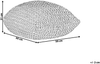 Pouf gelb ⌀ 50 cm CONRAD Bild 2