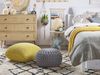 Pouf gelb ⌀ 50 cm CONRAD Bild 3