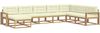 vidaXL Outdoor-Sofagarnitur 8 pcs Weiß und Creme 3386869 Bild 2