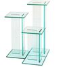 Beistelltisch >7/150< in Klarglas, Glas - 25x56x25cm (BxHxT) Bild 3