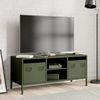 vidaXL TV-Schrank Olivgrün 101,5x39x43,5 cm Kaltgewalzter Stahl 851302 Bild 3