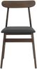 vidaXL Esszimmerstuhl 2 pcs Dunkelbraun und Schwarz Massives Gummiholz 42020484 Bild 5