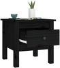 vidaXL Beistelltische 2 Stk. Schwarz 40x40x39 cm Massivholz Kiefer 813793 Bild 5