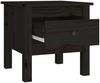 vidaXL Beistelltische 2 Stk. Schwarz 40x40x39 cm Massivholz Kiefer 813793 Bild 4