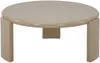 Vente-unique - ZYRENIA Couchtisch Holz, Platte Beige - B 80 cm x H 35 cm x L 80 cm Bild 2