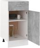 Schubunterschrank Betongrau 40 x 46 x 81,5 cm Holzwerkstoff Bild 2