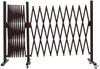 Mendler Absperrgitter HWC-B34, Zaun Scherengitter Trenngitter, Alu ausziehbar Laufrollen braun ~ Höhe 109cm, Breite 60-530cm Bild 5