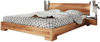 Bett Bento 3 Sonderlänge 120x210 Kernbuche massiv mit Holzkopfteil und Holzbeine Bild 1