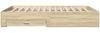vidaXL Bettgestell mit Schubladen Sonoma-Eiche 160x200cm Holzwerkstoff 3280372 Bild 5