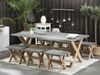 Gartentisch Set OLBIA Beton 200x100x75 cm Grau Bild 3