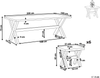 Gartentisch Set OLBIA Beton 200x100x75 cm Grau Bild 2