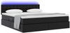 vidaXL Bett mit Stauraum und LED Schwarz 180 x 200 cm Kunstleder 3371041 Bild 3
