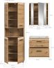 Badkombination (B/H/T: 135x185x46 cm) in Artisan Oak Nachbildung und Artisan Oak Nachbildung Bild 4