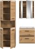 Badkombination (B/H/T: 135x185x46 cm) in Artisan Oak Nachbildung und Artisan Oak Nachbildung Bild 3