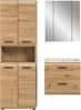 Badkombination (B/H/T: 135x185x46 cm) in Artisan Oak Nachbildung und Artisan Oak Nachbildung Bild 2