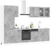 vidaXL Kücheneinheit Lyon 8 pcs Betongrau Holzwerkstoff 3445842 Bild 3