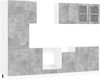 vidaXL Kücheneinheit Lyon 8 pcs Betongrau Holzwerkstoff 3445842 Bild 2