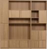 Modulschrank Modulair Eiche, modern mit Push-to-Open, natur, 199x77 cm, viel Stauraum Bild 4